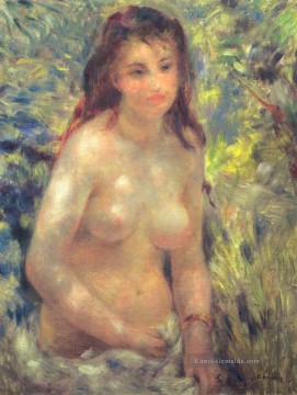 Studie Torso Sonnenlicht Wirkung Pierre Auguste Renoir Ölgemälde